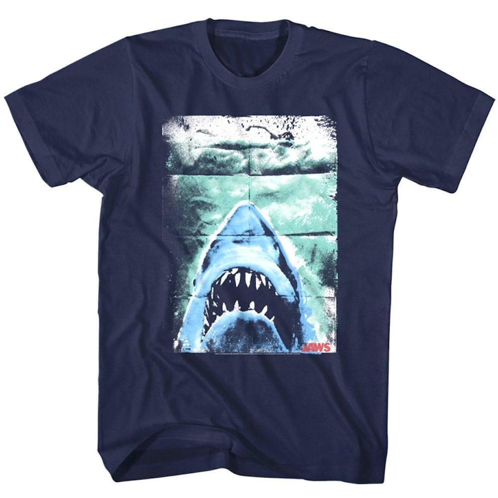 Jaws Shark Folded Movie Poster Unisex T Shirt